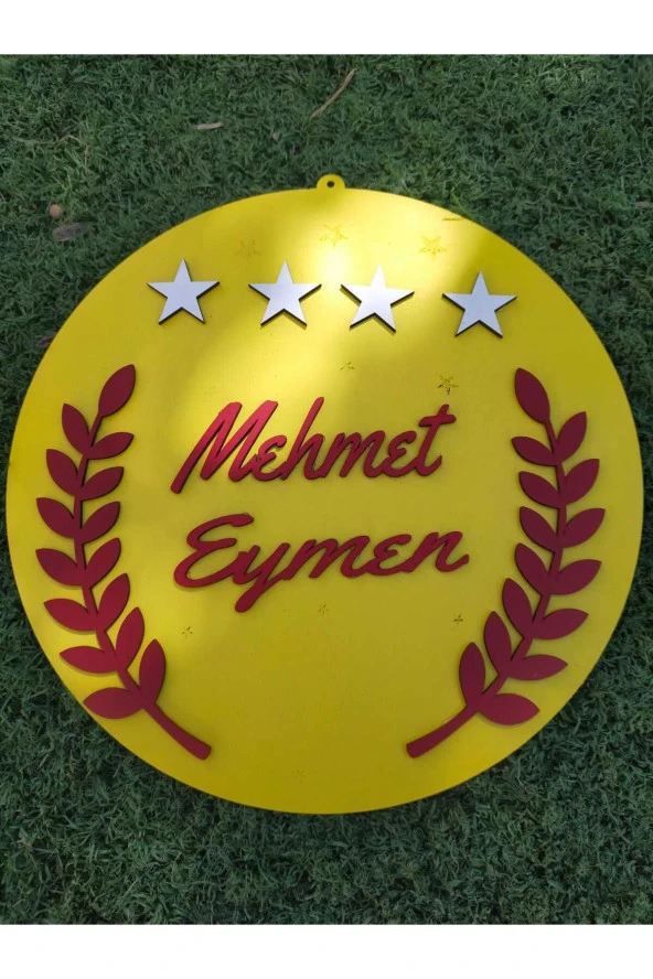 Özel Konsept Tasarım Isimli Bebek Çocuk Kapı Süsü - 4