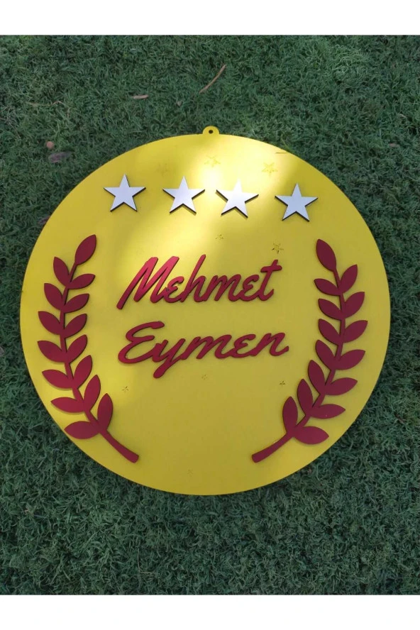 Özel Konsept Tasarım Isimli Bebek Çocuk Kapı Süsü - 5