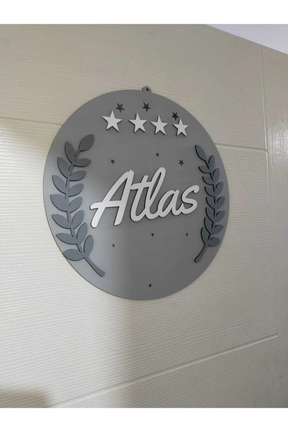 Özel Konsept Tasarım Isimli Bebek Çocuk Kapı Süsü ürün görseli 1