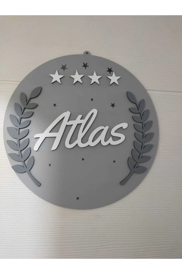 Özel Konsept Tasarım Isimli Bebek Çocuk Kapı Süsü - Resim 5