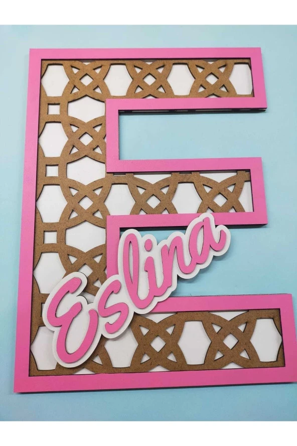 Çocuk Ve Bebek Odası Harf Kapı Ve Duvar Süsü Pano Isimlik ürün görseli 1