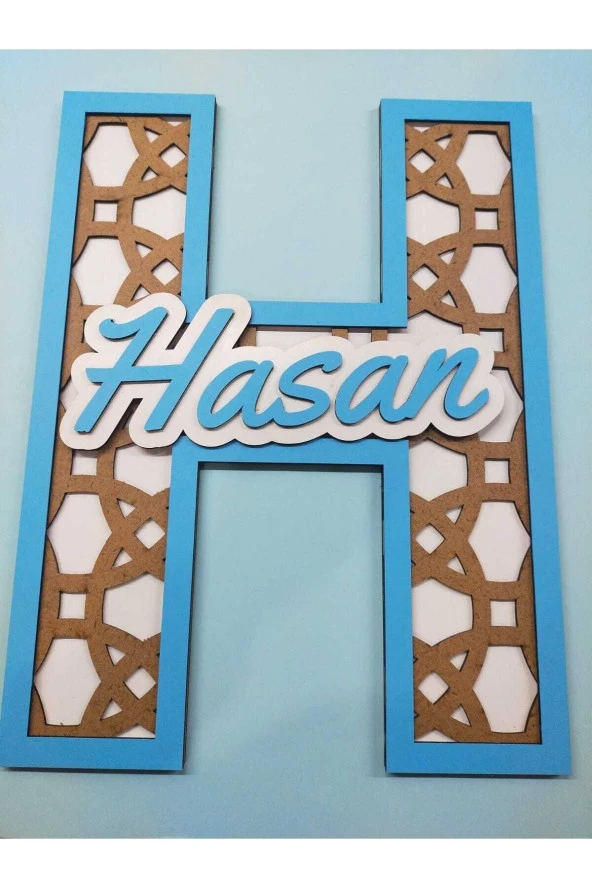 Çocuk Ve Bebek Odası Harf Kapı Ve Duvar Süsü Pano Isimlik - Resim 2