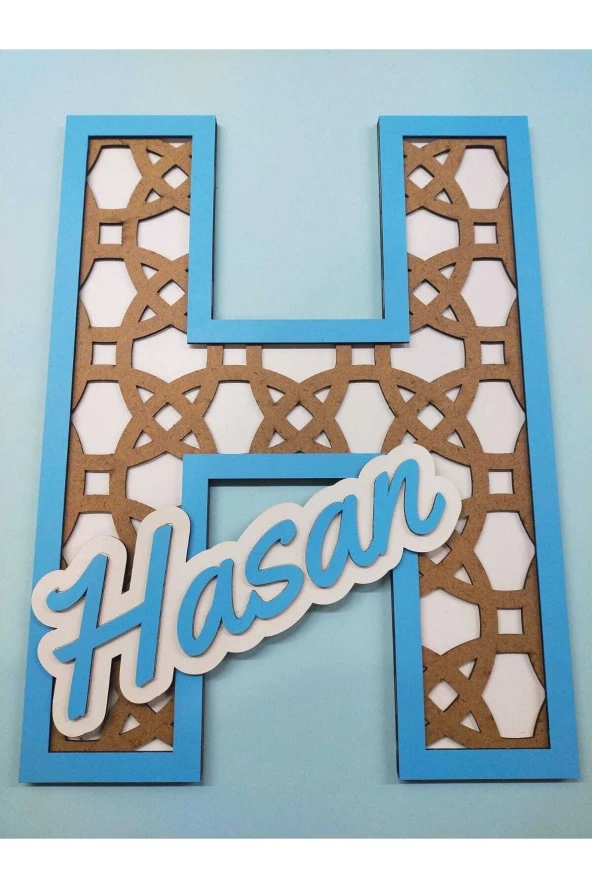 Çocuk Ve Bebek Odası Harf Kapı Ve Duvar Süsü Pano Isimlik - Resim 3