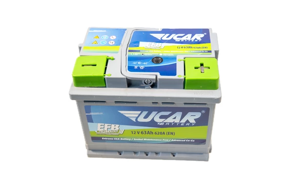 Uçar Akü 12 Volt 63 Amper EFB Akü - 3