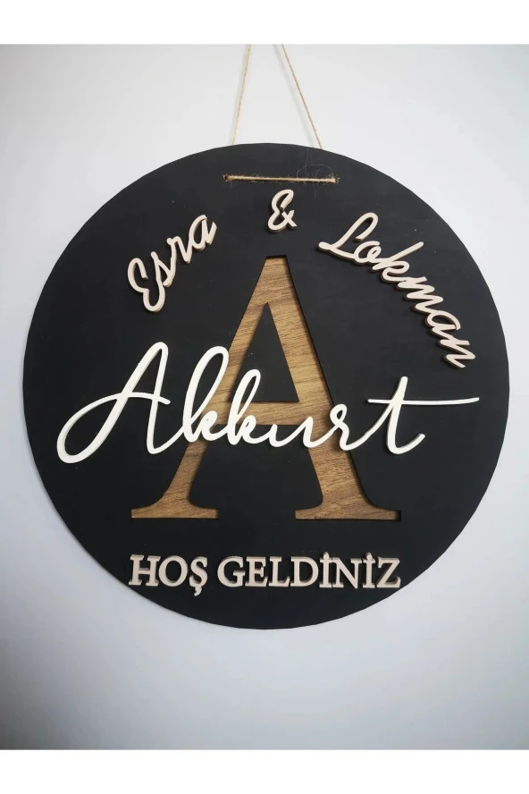 Özel Konsept Tasarım Isimli Bebek Çocuk Kapı Süsü - 2
