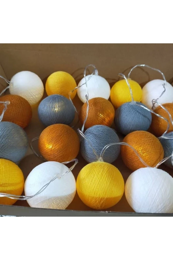 Dekoratif Led Işıklı Toplar Oda Süsleme Ve Aydınlatma - Resim 3