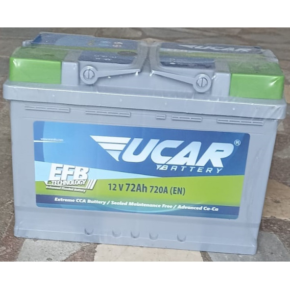 Uçar Akü 12 Volt 72 Amper EFB Akü