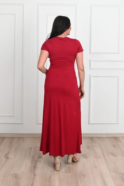 Kadın Yırtmaç Detaylı Elbise 5174-23 - 8