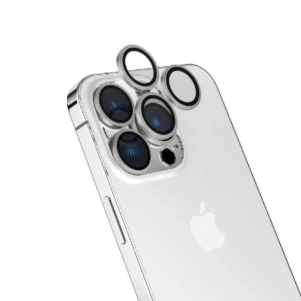 Apple iPhone 15 Pro Kamera Lens Koruyucu Kolay Takma Aparatlı Ultra Korumalı (CL-15)