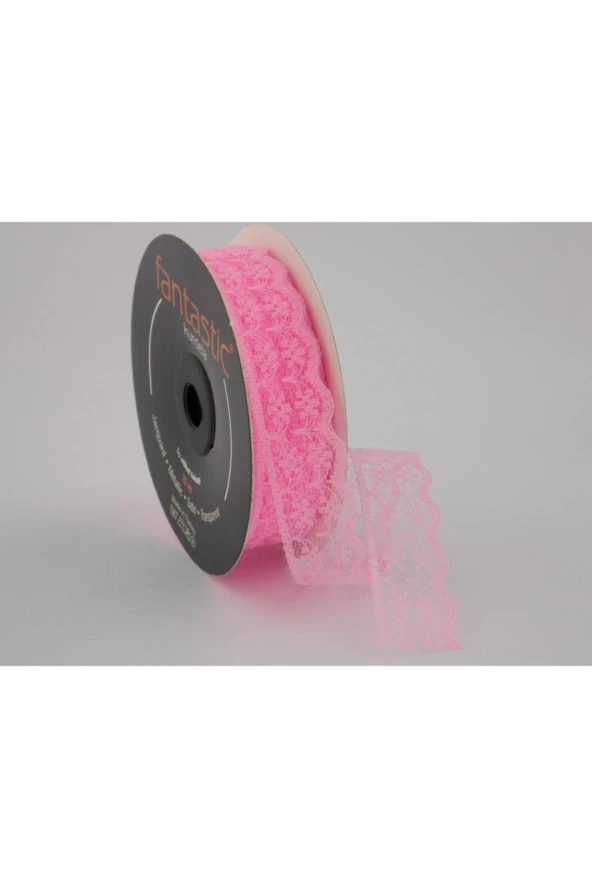 Pembe Renk Dantel (22MM GENİŞLİK)