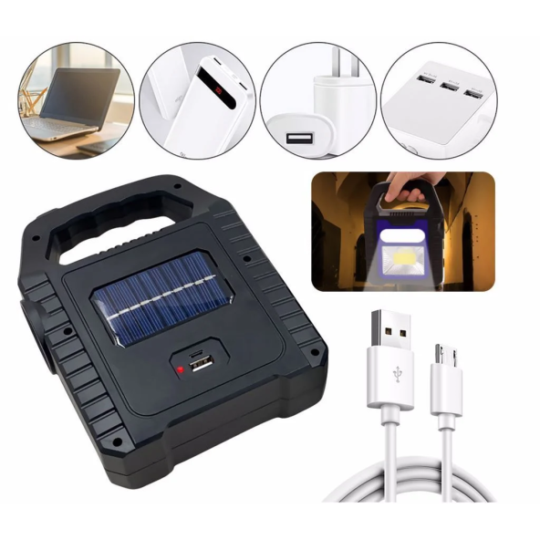 Cata Ct 9955 Hazar Güneş Enerjili El Feneri Solar Led - Resim 2