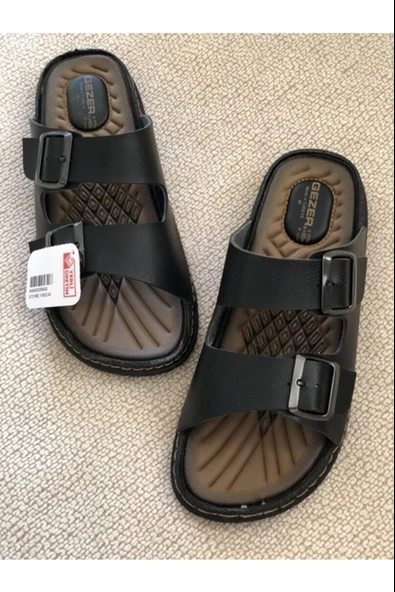 Moda Ayakkabı 5412 Siyah Erkek Rahat Taban Terlik - 6