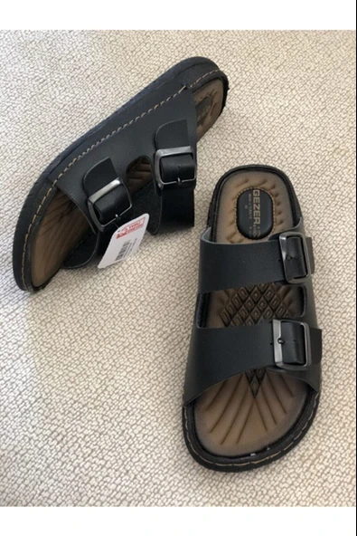 Moda Ayakkabı 5412 Siyah Erkek Rahat Taban Terlik - 3