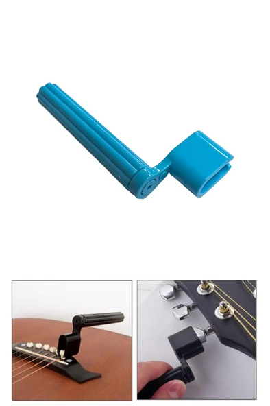 Midex W11-BL Gitar Tel Sarıcı Gitar Burgu Çevirici (Mavi) ürün görseli 1