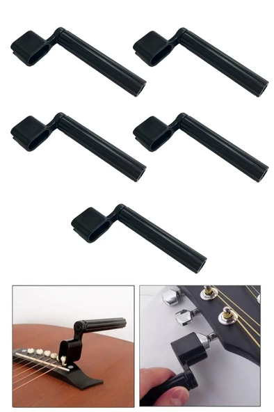 Midex W11-BK-5X Gitar Tel Sarıcı Gitar Burgu Çevirici (Siyah 5 Adet) ürün görseli 1