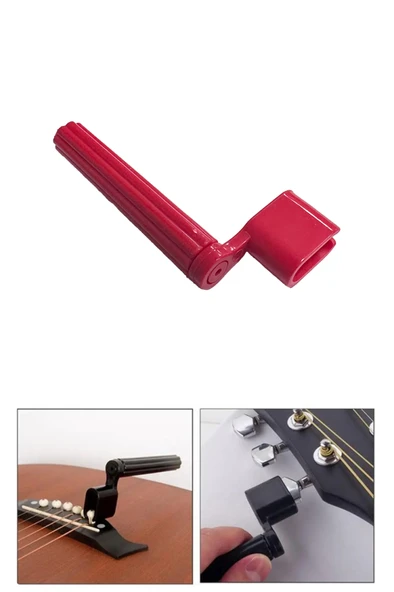 Midex W11-RD Gitar Tel Sarıcı Gitar Burgu Çevirici (Kırmızı) ürün görseli 1