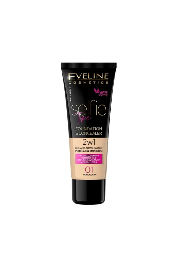 EVELİNE SELFIE TIME FOUNDATION & CONCEALER 01