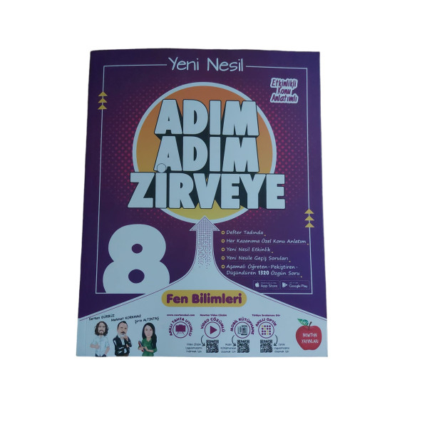 NEWTON YAY. 8.SINIF ADIM ADIM FEN BİLİMLERİ ETKİNLİKLİ KONU ANLATIMLI SORU BANKALARI