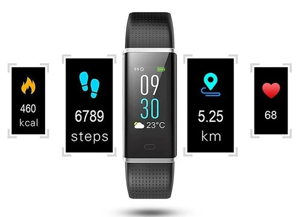 Ever Fit W32 Android/IOS Smart Watch Gümüş Akıllı Bileklik & Saat - 2