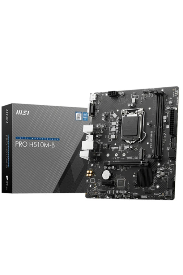 Pro H510m-b 2933mhz Ddr4 M.2 Usb3.2 Matx 1200p (YALNIZCA 10. NESİL İŞLEMCİ DESTEKLER)