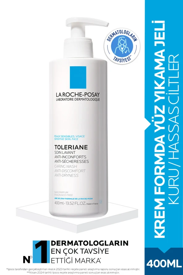 La Roche Posay Toleriane Caring Wash Kuru Ve Hassas Ciltler Için Nemlendirici Temizleyici Jel 400ml