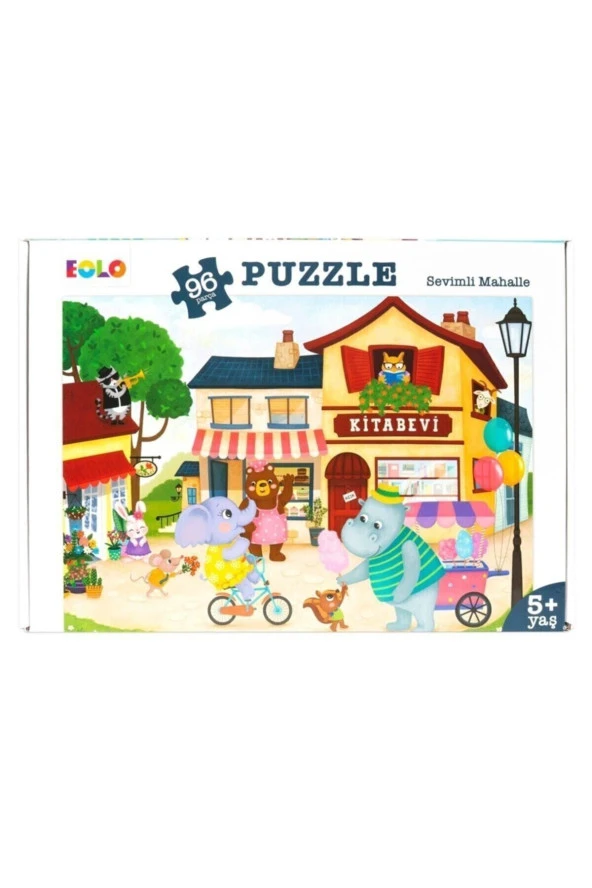 96 Parça Puzzlesevimli Mahalle Kolektif