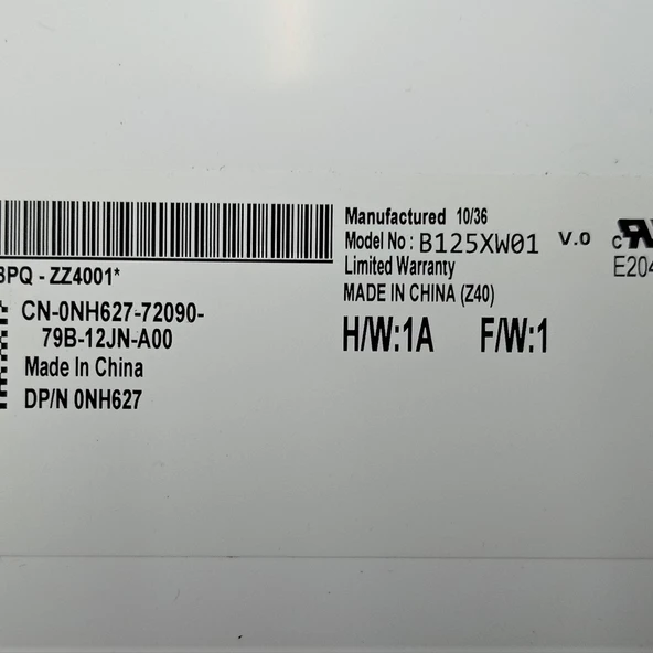 LENOVO thinkpad x201-x220i B125XW01 V.0 12.5'' slim 40 pin EKRAN - Resim 3