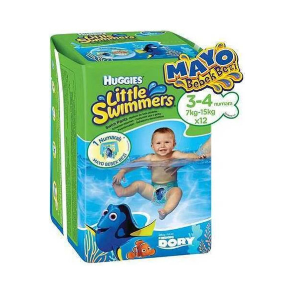 Huggies Little Swimmers Mayo Bebek Bezi S-m 12 Adet 7-15 kg