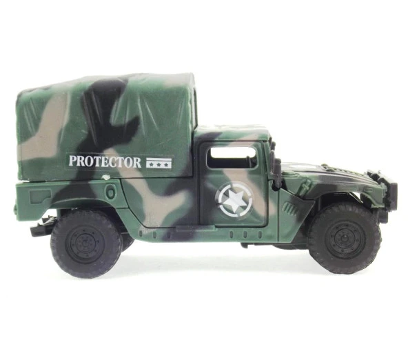 Sürtmeli Kamuflajlı Askeri Kamyon - 2