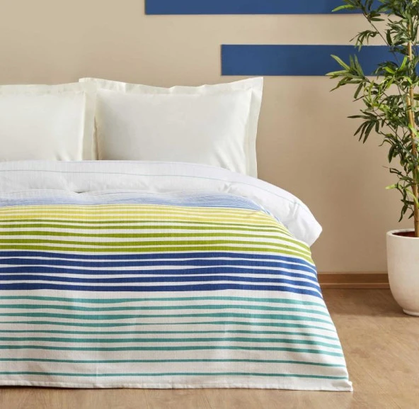 Karaca Home Elvis Multicolor %100 Pamuk Çift Kişilik Tek Pike - 2