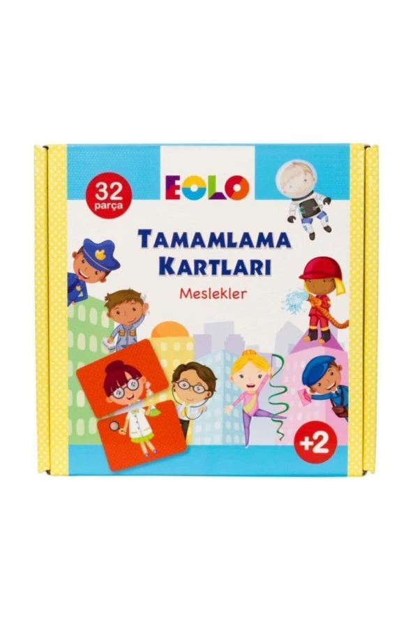 Tamamlama Kartları - Meslekler - Puzzle 2+ Yaş