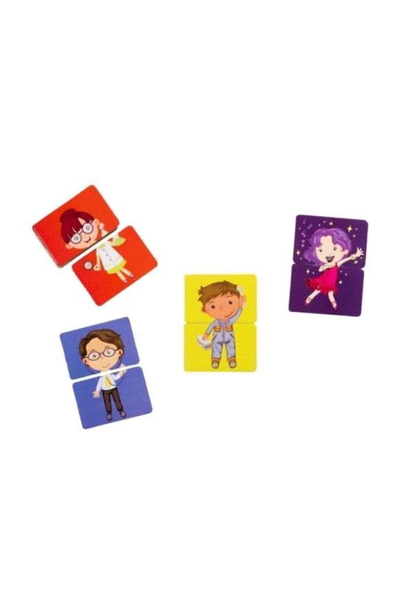 Tamamlama Kartları - Meslekler - Puzzle 2+ Yaş - 7