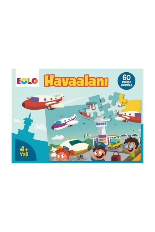 Havaalanı 60 Parça Çocuk Yer Puzzle