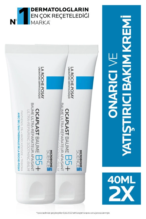 La Roche Posay Cicaplast Baume B5 - Onarıcı Bakım Kremi 40ml X2