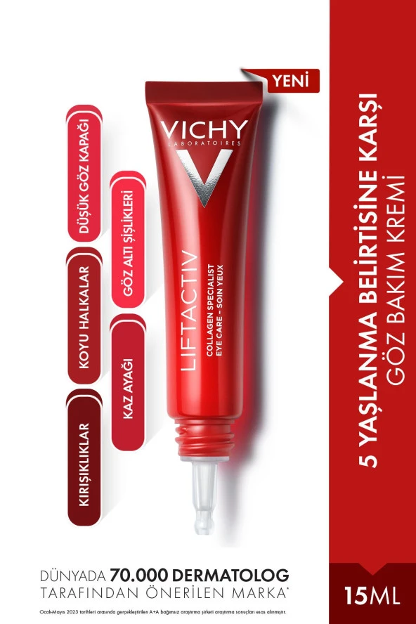 Vichy Liftactiv Collagen Specialist Yaşlanma Belirtilerine Karşı Göz Bakım Kremi 15ml