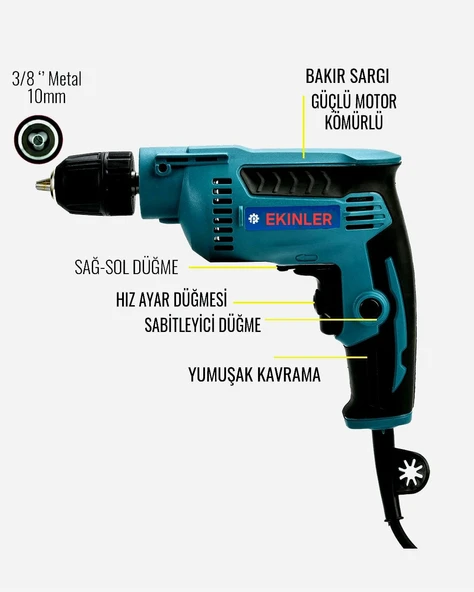 Darbesiz Matkap 580w  EEA183 (B) - 2