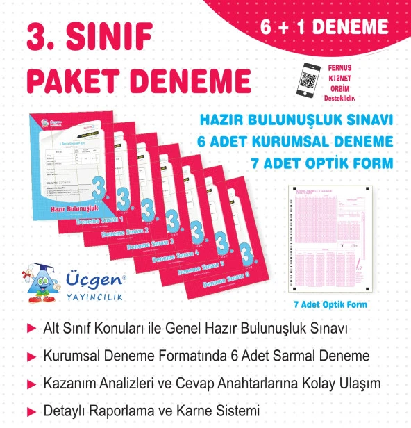 Üçgen 2025 3. Sınıf Paket Deneme 7 Li ürün görseli