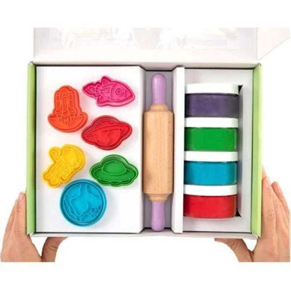 Childgen Doğal Oyun Hamuru Premium Set 4x125 gr Uzay - 2