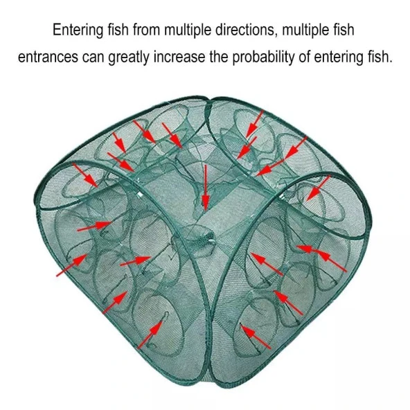 Valkyrie 21 Delikli Balık Kafesi Dayanıklı Göz Tuzak Balıkçılık Yengeç Zokası - 4
