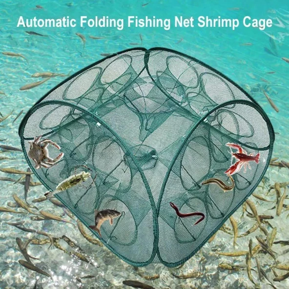 Valkyrie 21 Delikli Balık Kafesi Dayanıklı Göz Tuzak Balıkçılık Yengeç Zokası - 8