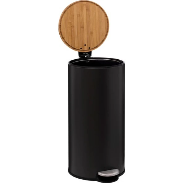 5five Simply Smart Bambu 30 Lt Siyah Çöp Kovası - 2