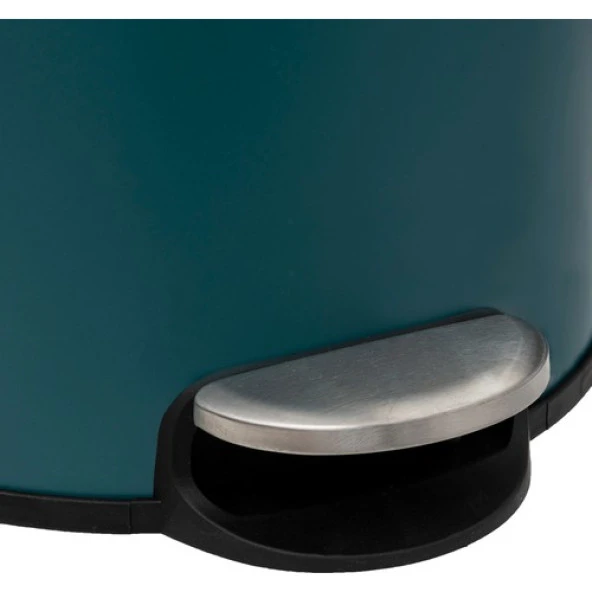 5five Simply Smart Bambu 30 Lt Metal Petrol Mavisi Çöp Kovası - 4