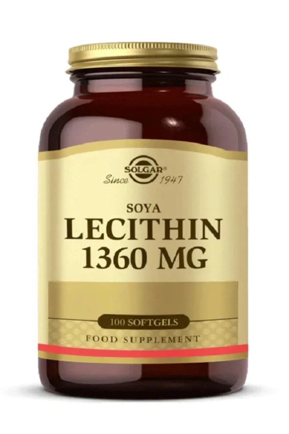 Solgar Lecithin 1360 Mg 100 Kapsül