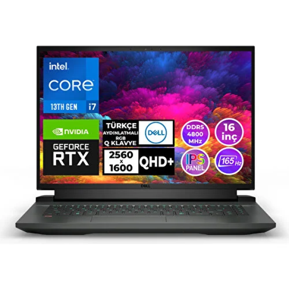 DELL I7 13700HX 16" 16GB 1TB RTX-4060 QHD FDOS G76302401010U003