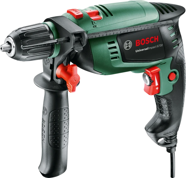 Bosch UniversalImpact 6700 Darbeli Matkap + 5 Parça Set