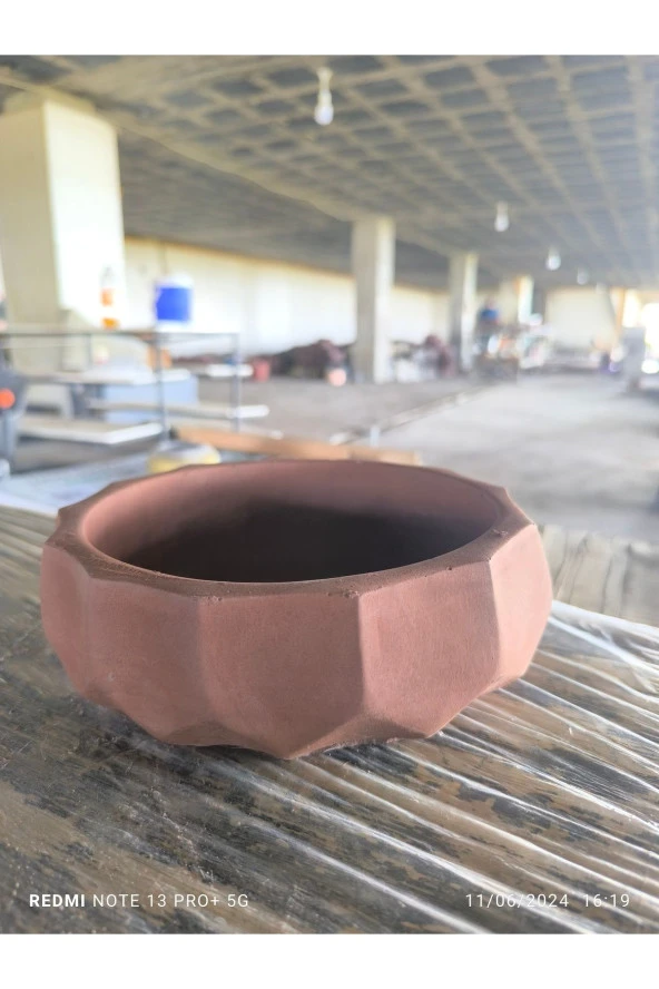 Kare Desen Beton Aranjman, Orkide ve Bonsai Saksısı 08