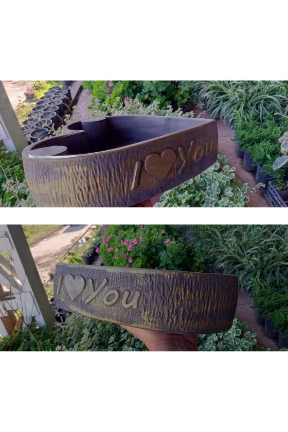 Büyük Kalp Saksı Ağız Çapı 30-40 cm