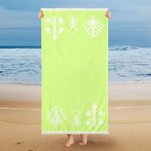 Schafer Home Ethnic 75x150 Plaj Havlusu-Sarı