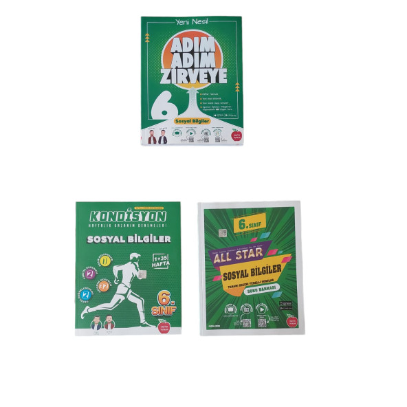 NEWTON YAY.  6. SINIF SOSYAL BİLGİLER 3LÜ SET