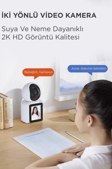 Torima CMR-11 Monitörlü Smart Ip Full Hd 360° Akıllı Güvenlik Kamerası Bebek Kamerası - 3